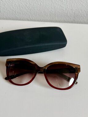 Barton Perreira Vandella Sunglasses – Brown Gradient Cat Eye w/ Case